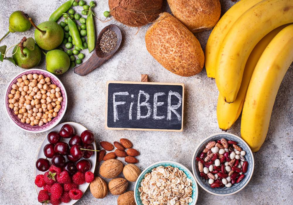 high fiber foods on a GLP-1
